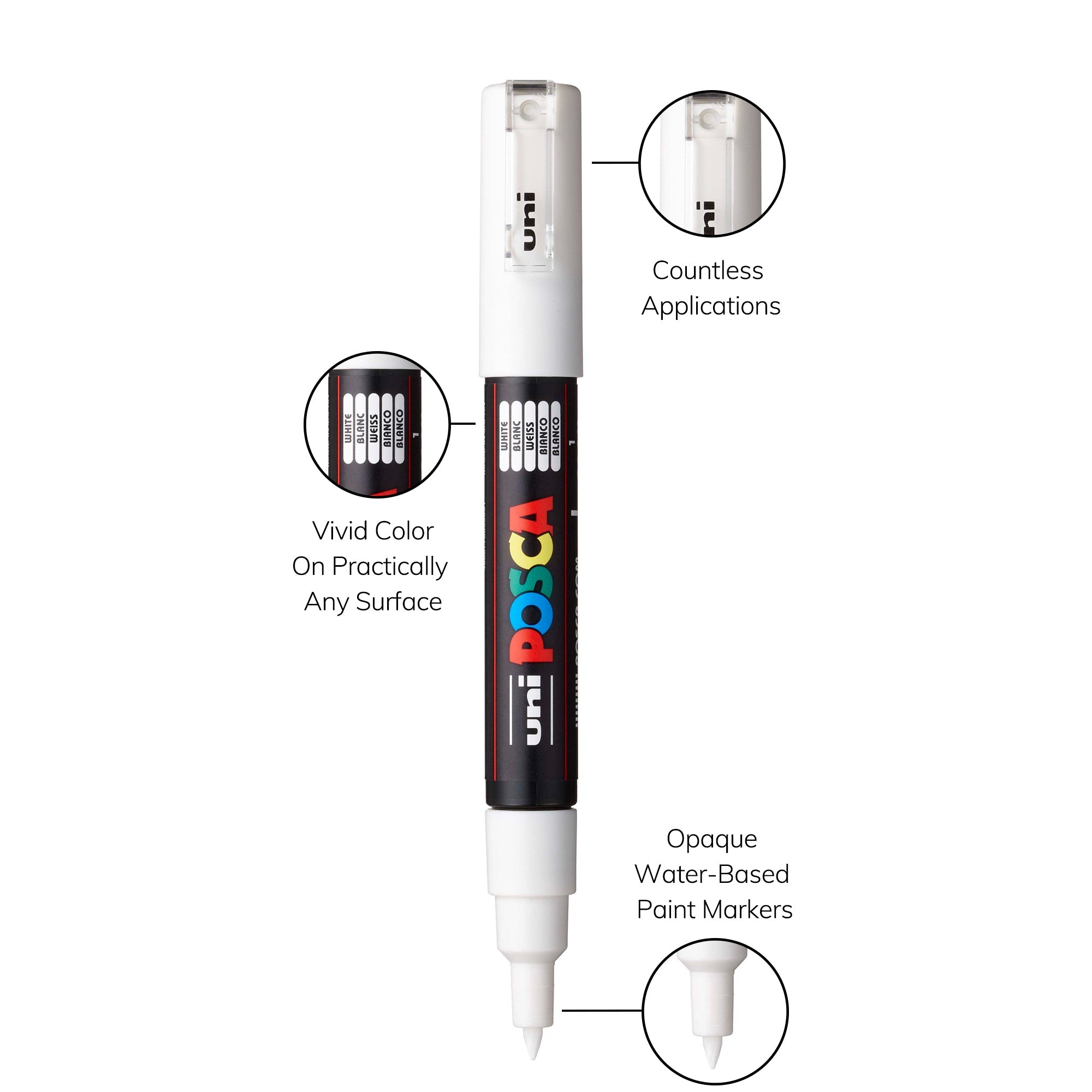 uni® POSCA® PC-1M Water-Based Paint Markers (8 Pack)