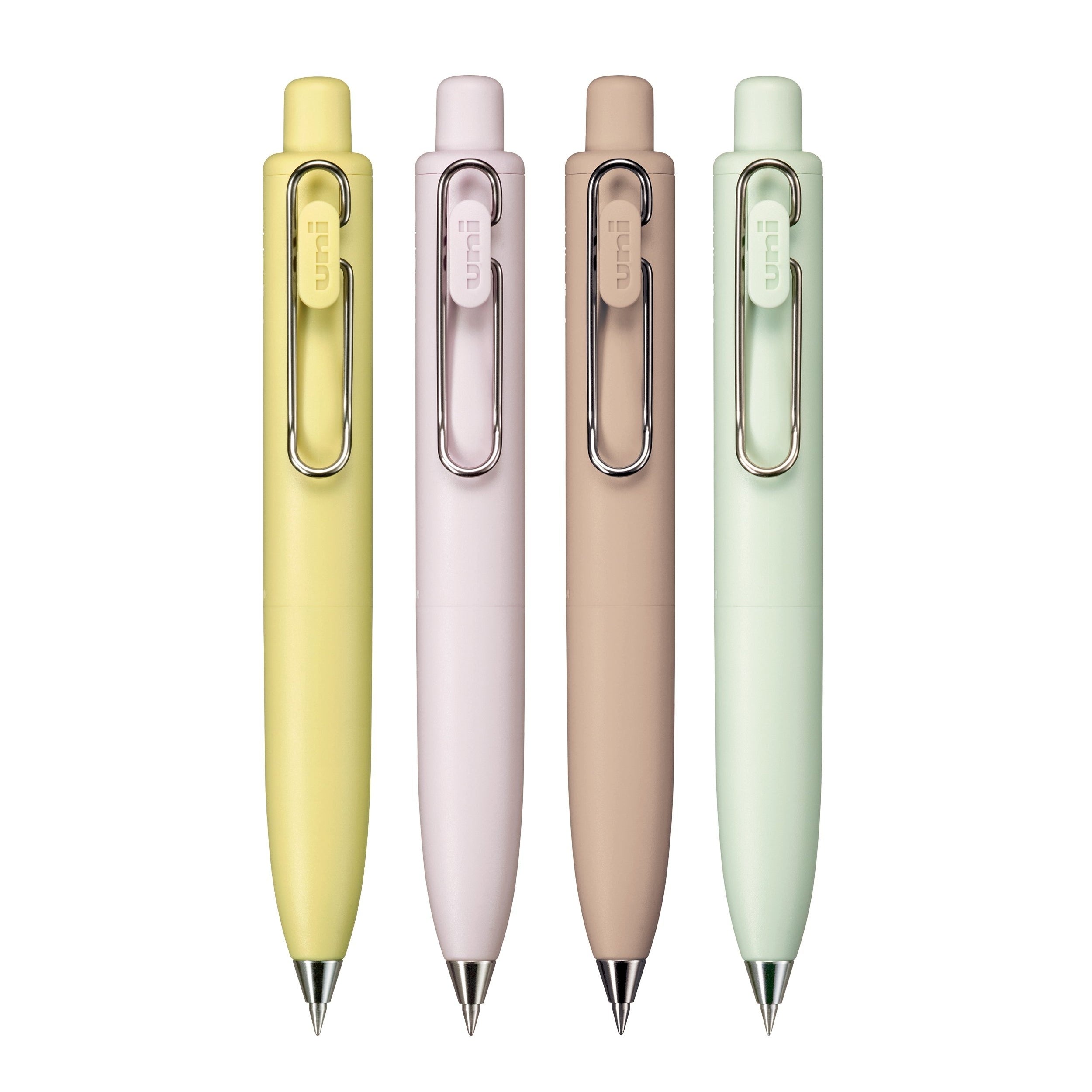 uniball™ One P 4 Count, Gel, 0.5mm, Peach, Banana, Coffee, and Mint Barrel Colors