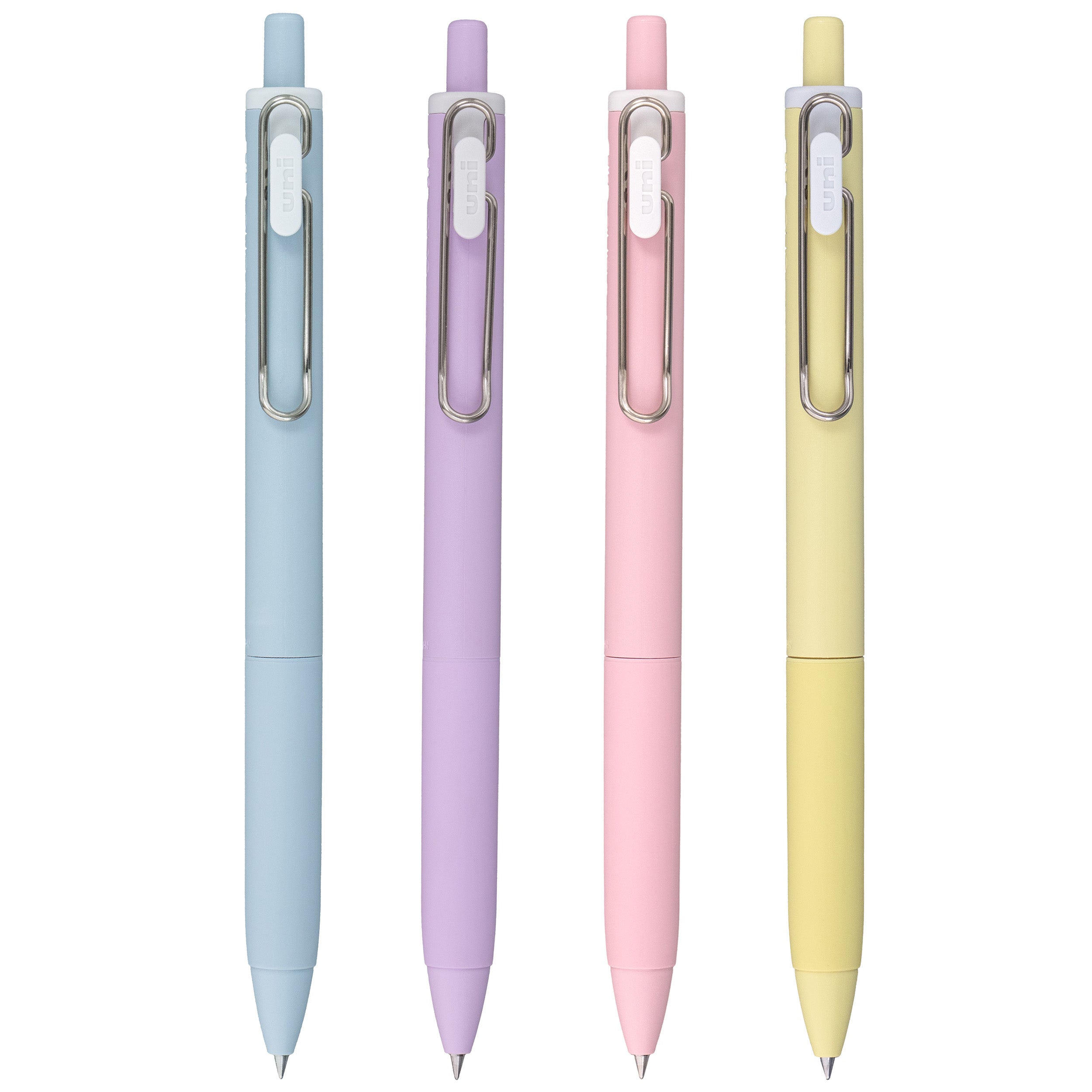 uniball™ ONE, Gel Pen, 0.5mm, Black, 4 Count, Macaron Colors