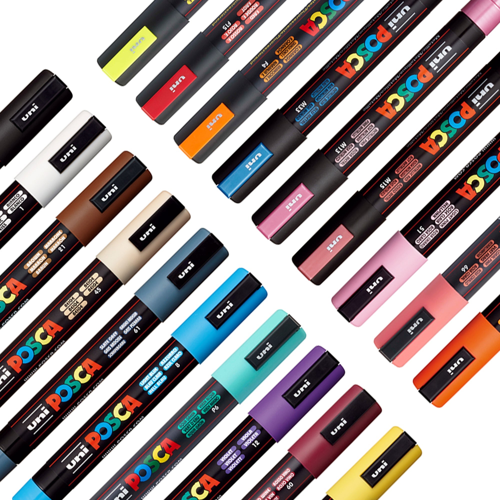 uni® POSCA® PC-5M, Earthtone Water-Based Paint Markers (8 Pack)